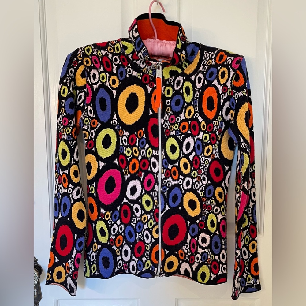 Vintage JC de Castelbajac Rossignol “Bubbles” Sweater Jacket Sz M